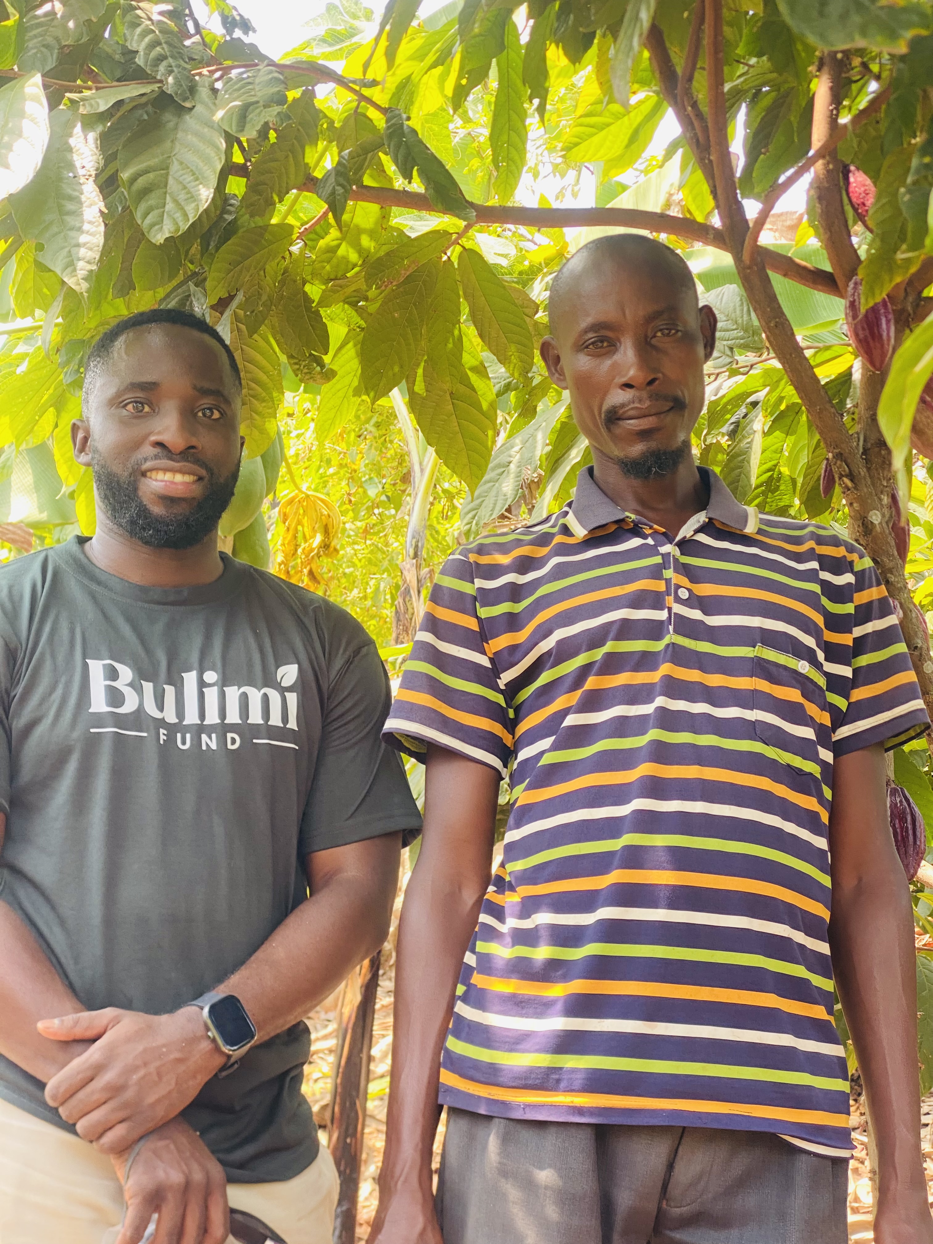 Bulimi cocoa seedling planting day in Kyenjojo District Uganda