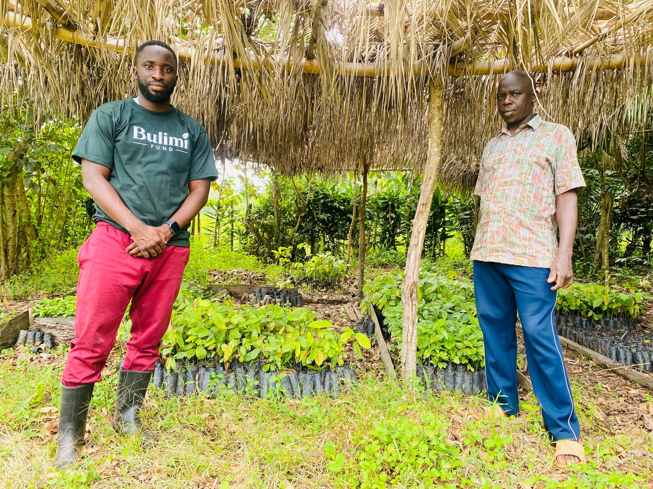 Bulimi farmer training cocoa production Uganda
